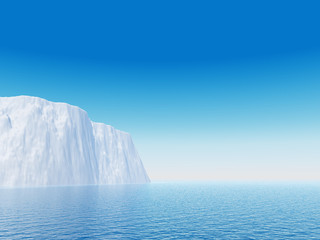 Fototapeta na wymiar góra lodowa
