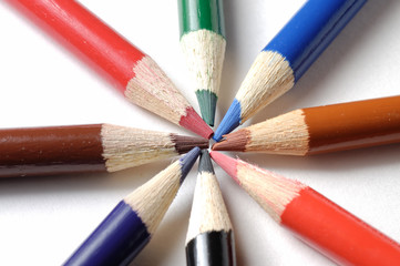 Naklejka premium Group of pencils