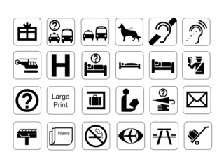 Information Signs & Icons collection #9. Isolated