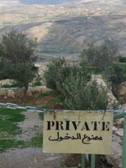 view from mountain Nebo (Jordan) to promised land