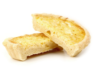 Zwiebelkuchen, halbiert