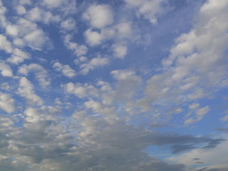 Blue sky with clouds