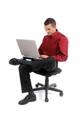 Homme travaillant au bureau