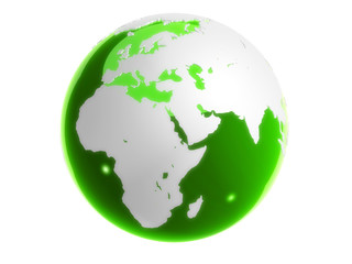 grüner globus