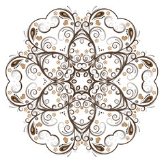 beautiful abstract vector floral design