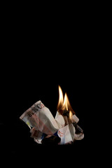 money burning