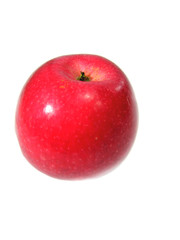 red apple isolated on white