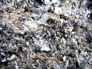 fire ashes resulting from burnt firewood