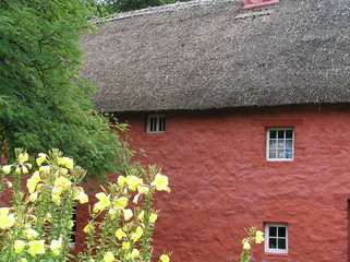 Fototapeta na wymiar Thatched Cottage