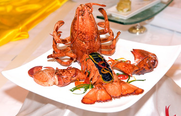 Malaysia  Kuala Lumpur: Culinaire 2007 : stuffed lobster