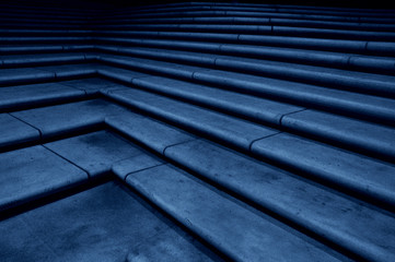 Treppe blau II