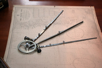 Protractor and map