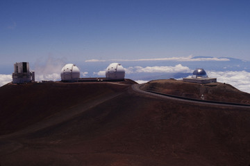 Fototapeta na wymiar Telescope complex, Mauna Kea Observatory, Hawaii