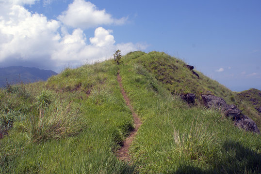 Path on the top of hill