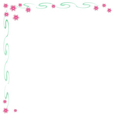 pink flower note