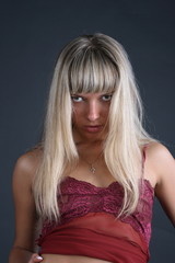 Naklejka premium blond hair