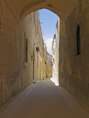 Narrow street in old town