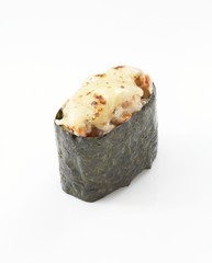 Isolated Japanese food sashimi on white background