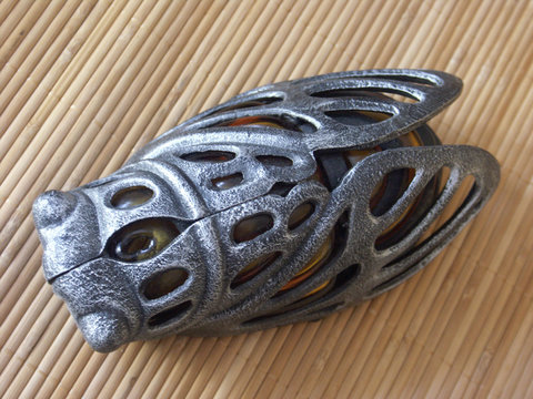 cigale m&eacute;tal et verre