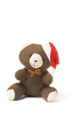 Teddy Bear with Santa's Hat