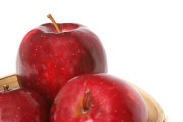 Delicious red apples