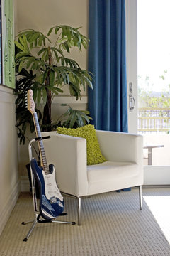 Chair and guitar