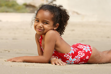 child on a beach