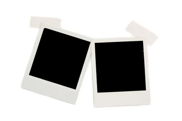 Two polaroid photos