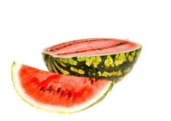 Appetizing slices of watermelon