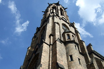 Fototapeta na wymiar Turm Friedrichkirche Krefeld