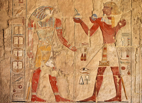 ancient egyptian fresco