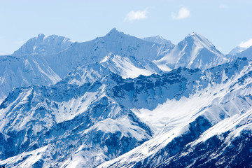 Fototapeta na wymiar Alaska górskie szczyty Snowy