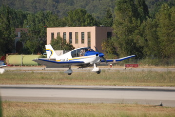 avion a l'atterrissage