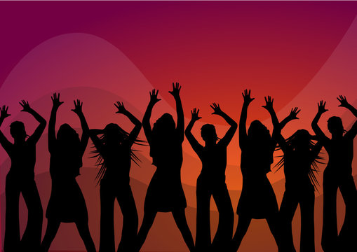 People at disco