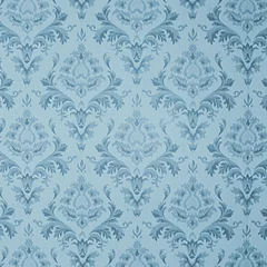 Kissenbezug old blue vintage wallpaper © magann