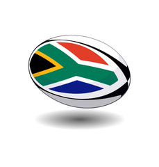 ballon de rugby de l’Afrique du Sud