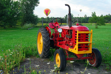 Hot Air Balloons and Tractor