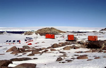 Tuinposter panneaux solaires en antarctique © Fabrice BEAUCHENE