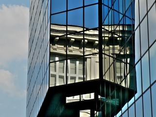 Fototapeta premium Buildings reflection