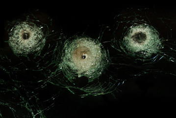 broken glass.
