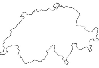 Fond de carte Suisse contour