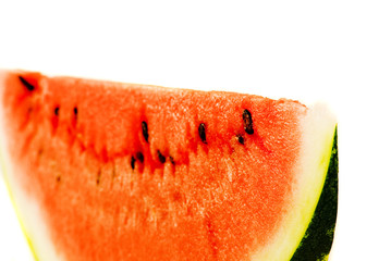 Slice of watermelon. Close-up shot.