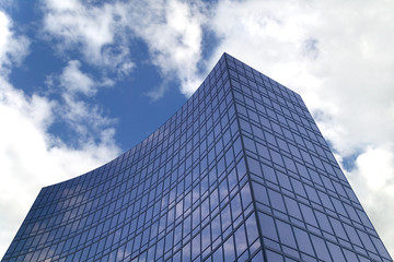 Fototapeta na wymiar Modern glass building.