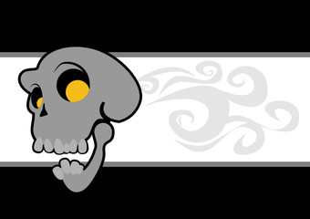 totenkopf hintergrund tapete