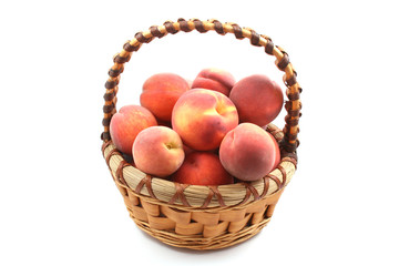 basket of peaches