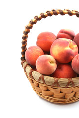 basket of peaches