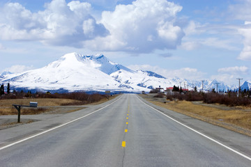 Highway through Alaska