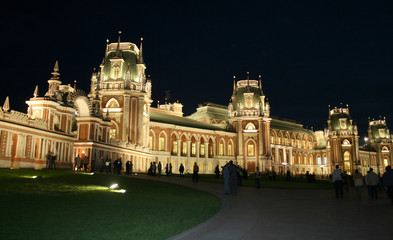 Obraz premium Moscow at night. Tsaritsyno