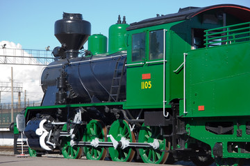 Naklejka premium Old locomotive