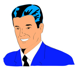 Businessman smiling